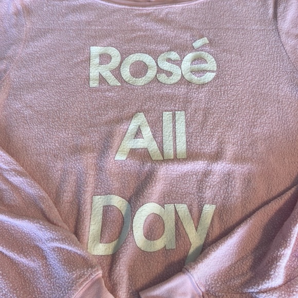 Wild fox sweater “Rose All Day”. Super cozy. Pink. Worn a few times. GUC - Picture 3 of 4